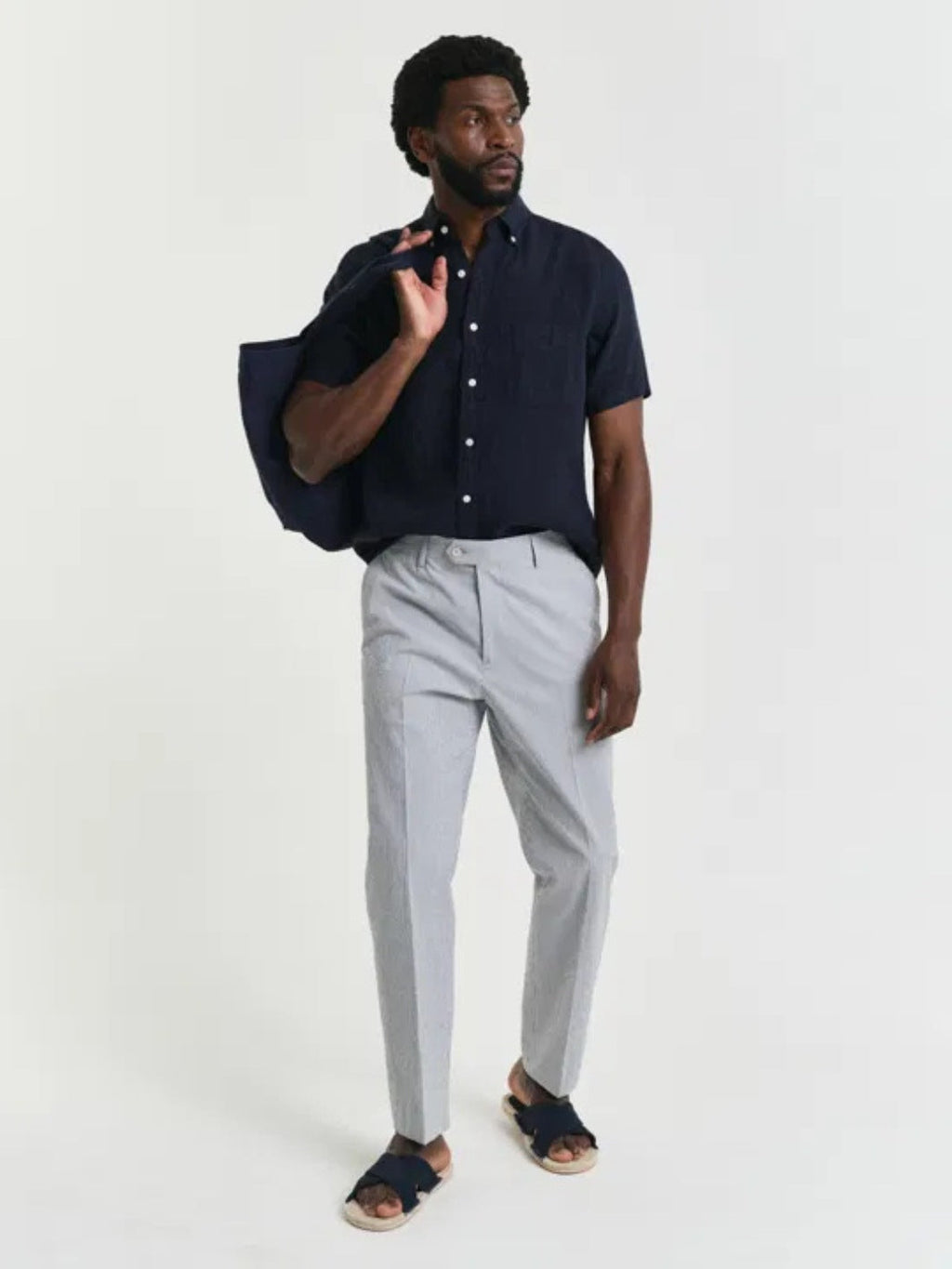 SEERSUCKER SUIT PANT