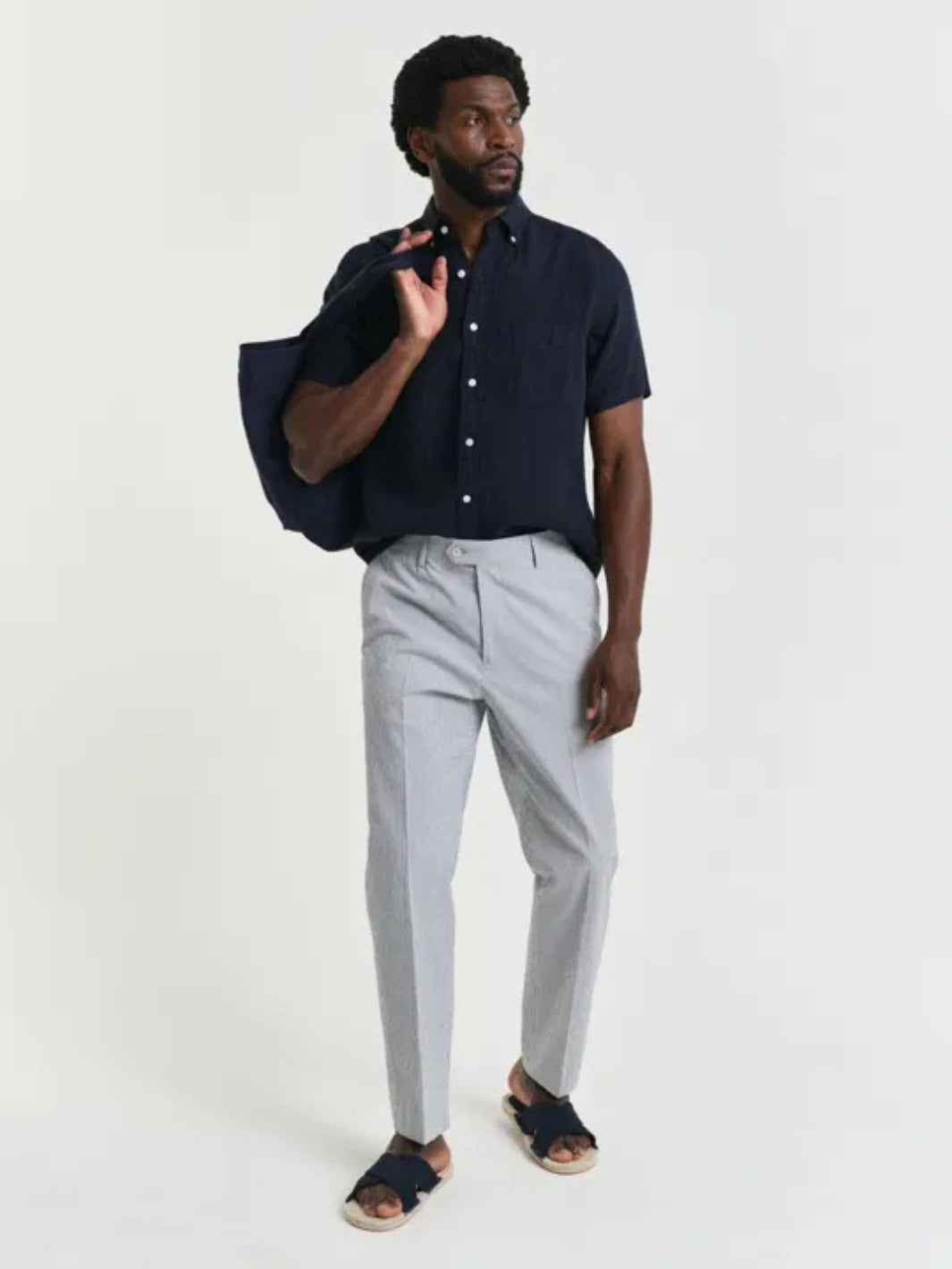 SEERSUCKER SUIT PANT