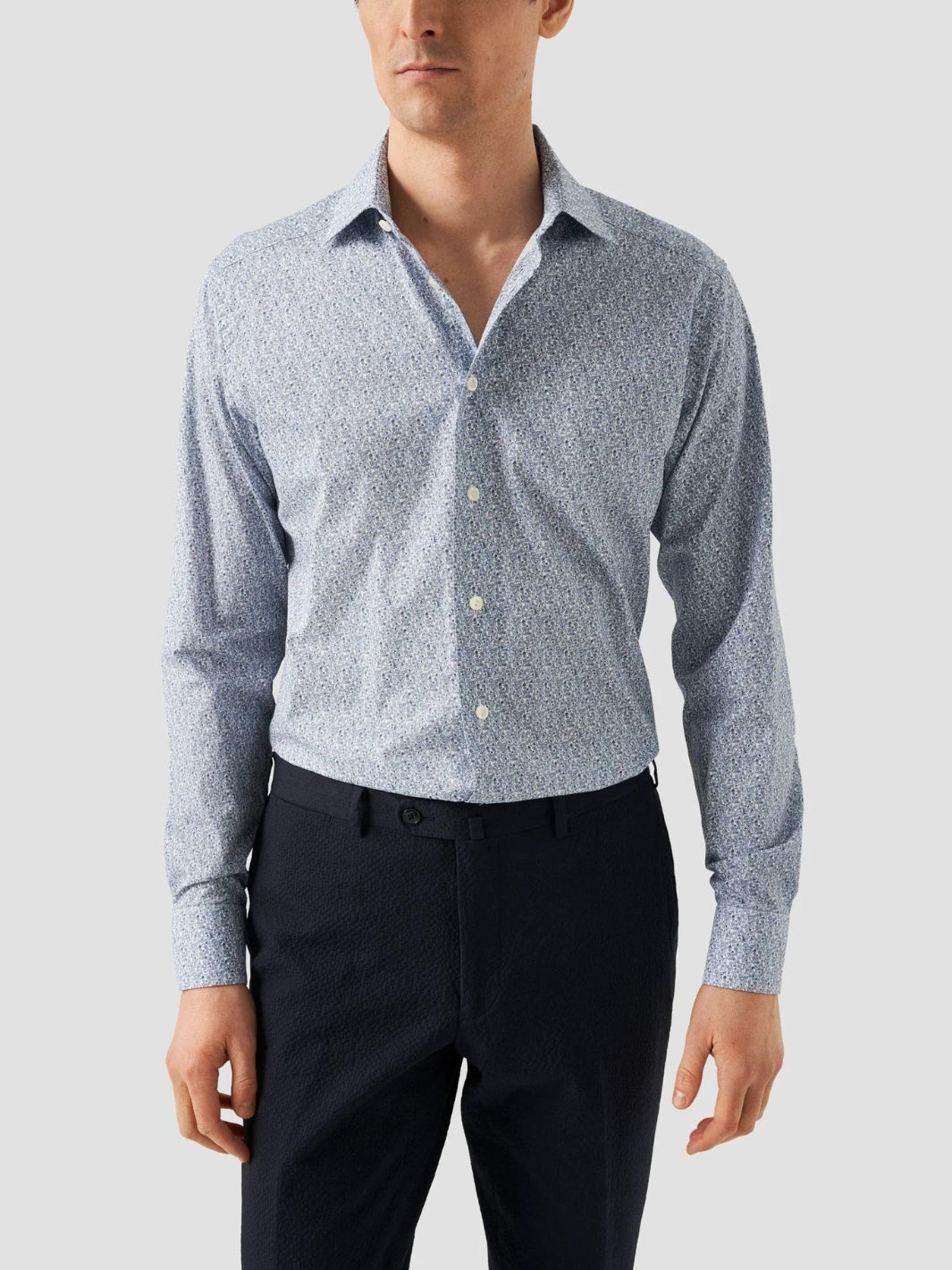 SLIM-FIT FLORAL PRINT SIGNATURE TWILL SHIRT