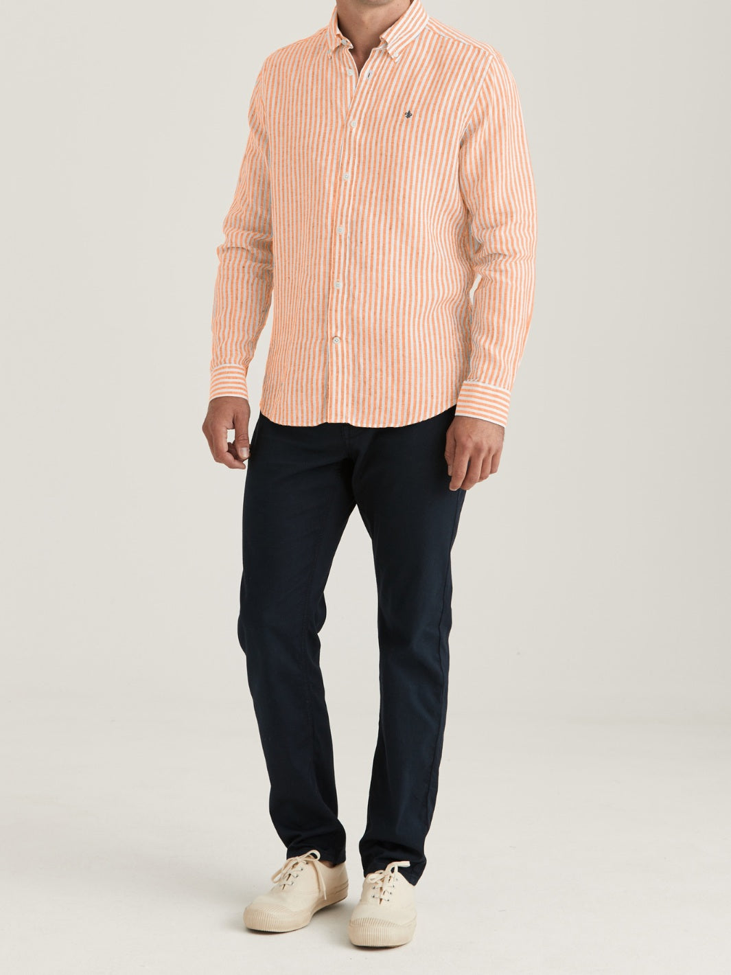 DOUGLAS LINEN STRIPE SHIRT
