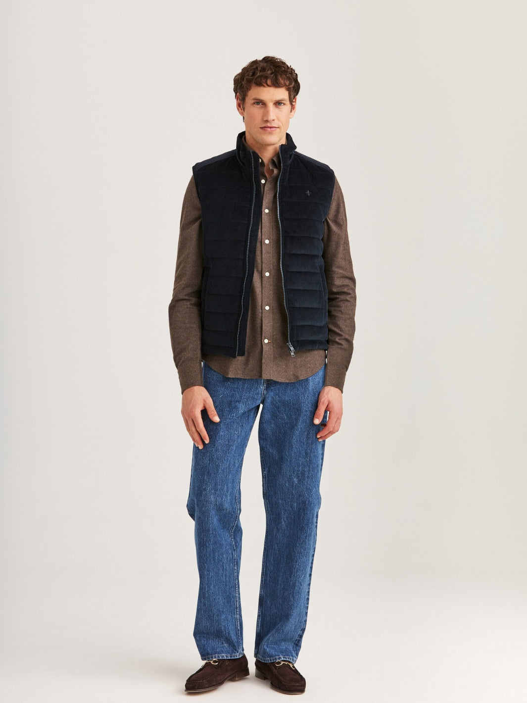 TED QUILTED CORD VEST
