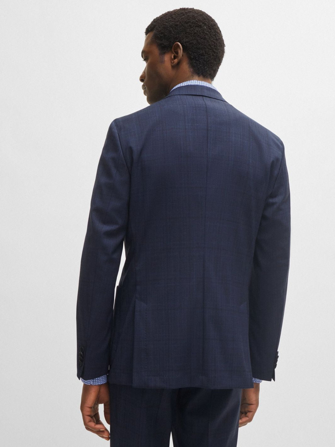 SLIM FIT SUIT IN CHECKED VIRGIN WOOL