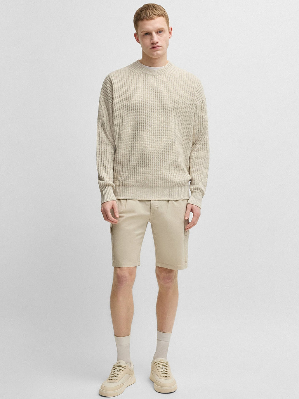KESCA RELAXED COT-LIN SWEATER