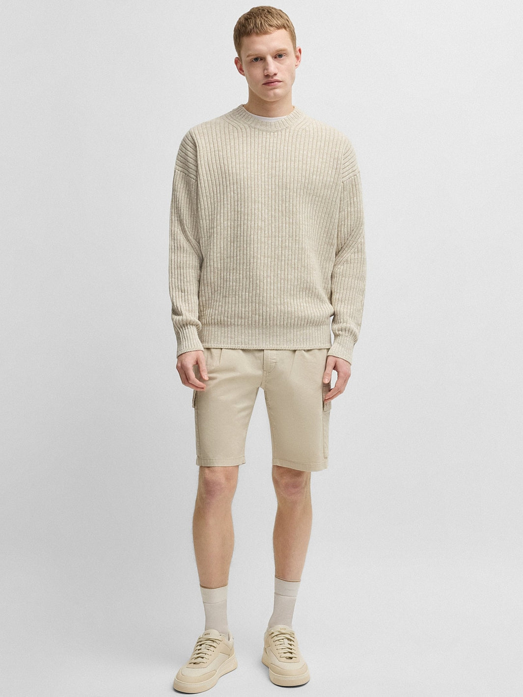 KESCA RELAXED COT-LIN SWEATER