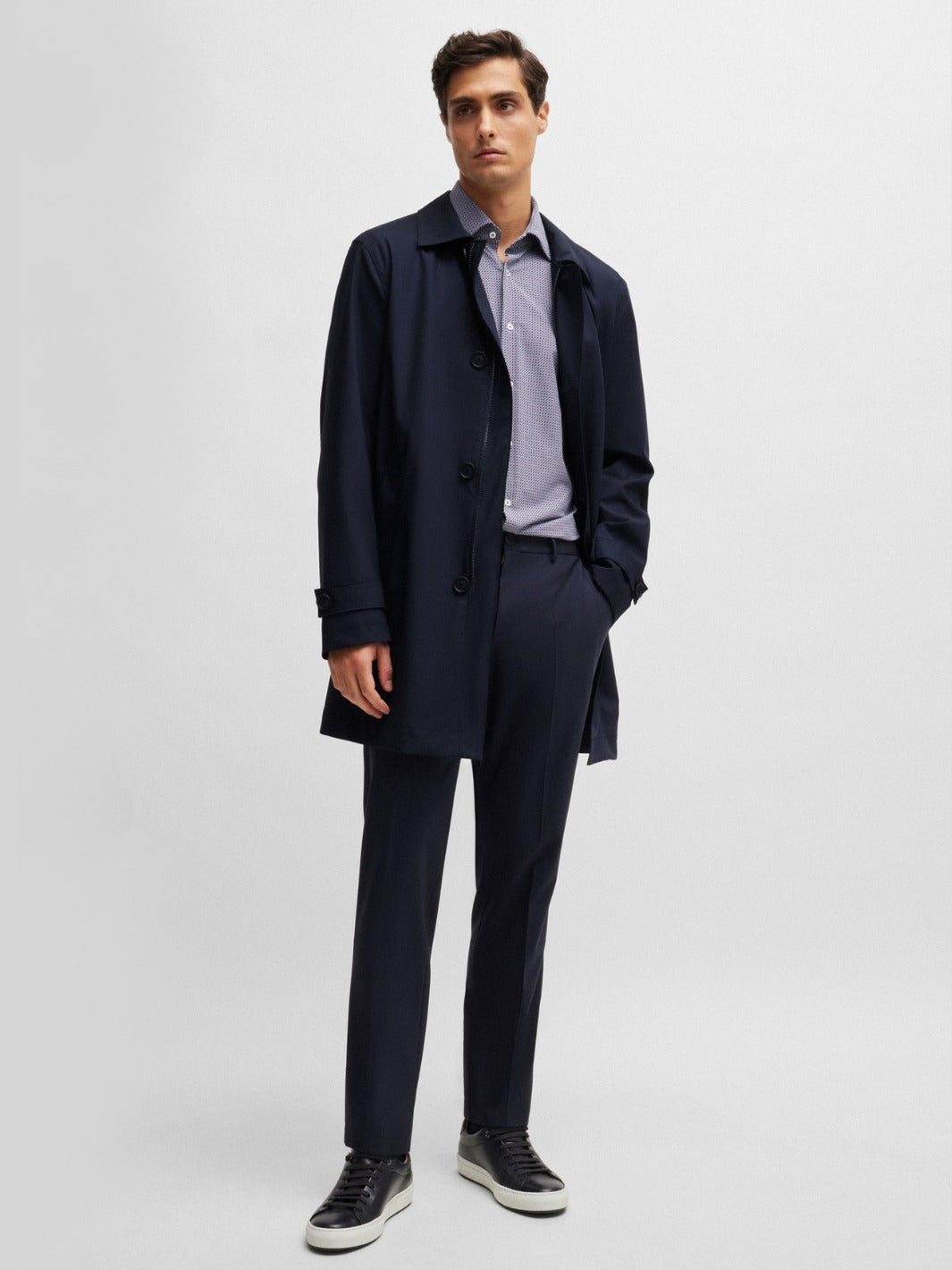 WATERPROOF COAT BLENDED WITH WOOL