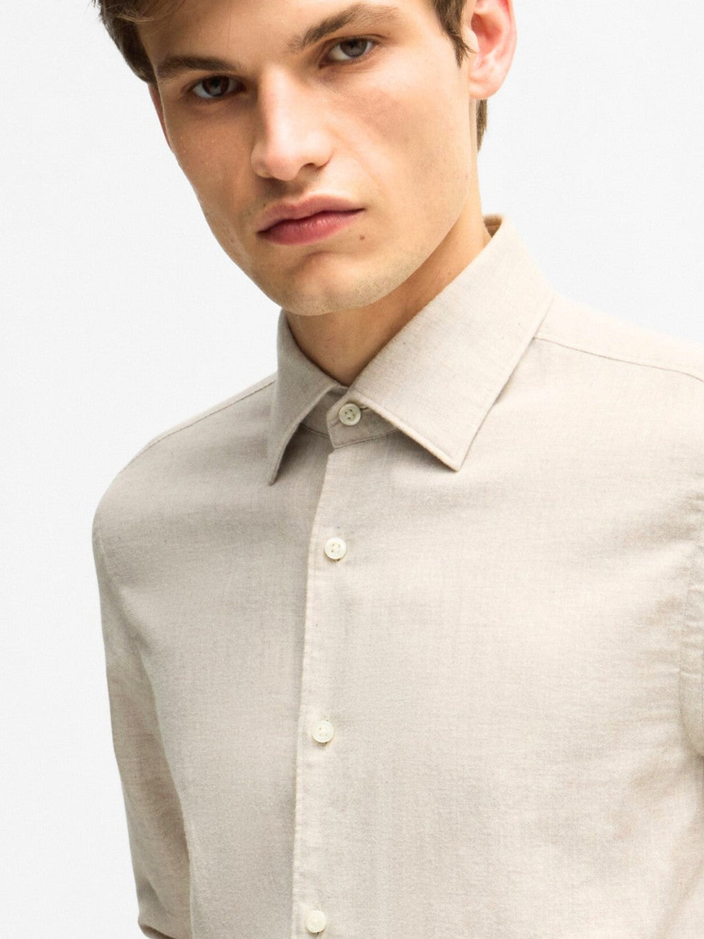 CASUAL FIT SHIRT IN COTTON TWILL