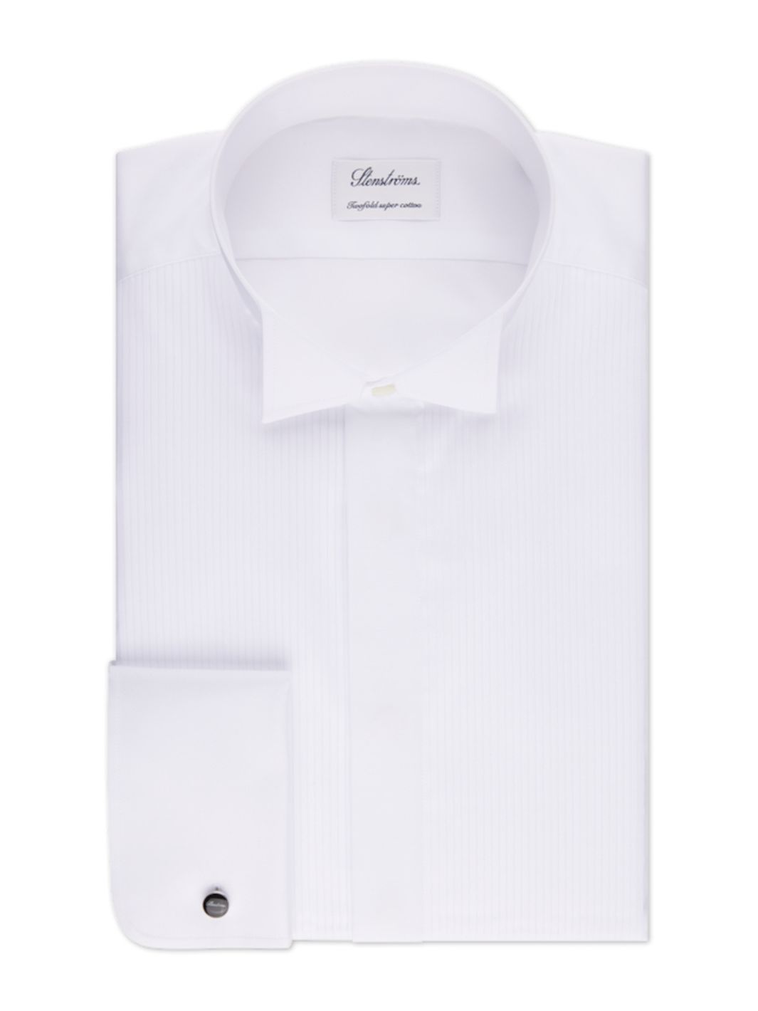 FITTED BODY SMOKINGSKJORTE MED KNEKK