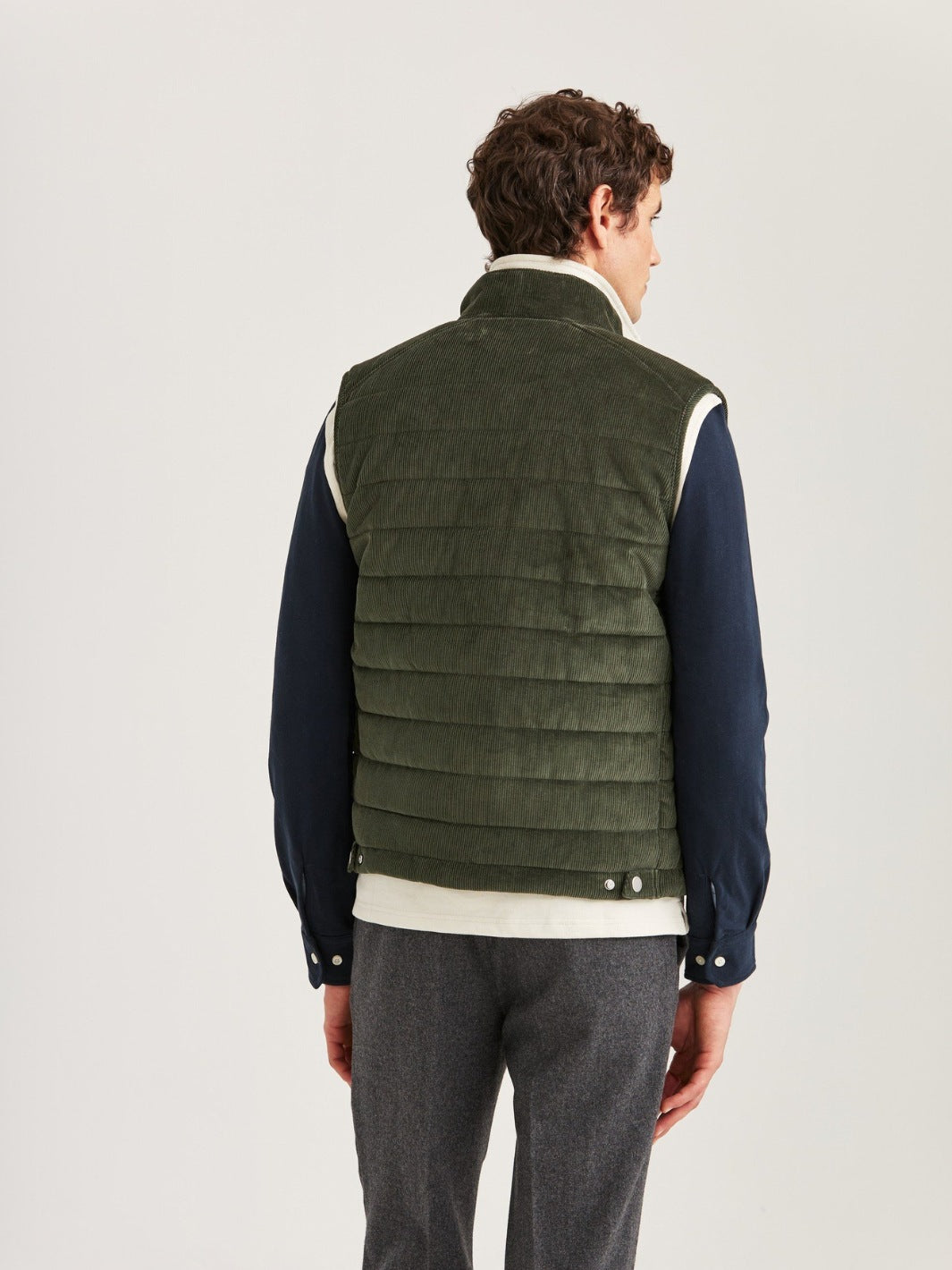 TED QUILTED CORD VEST