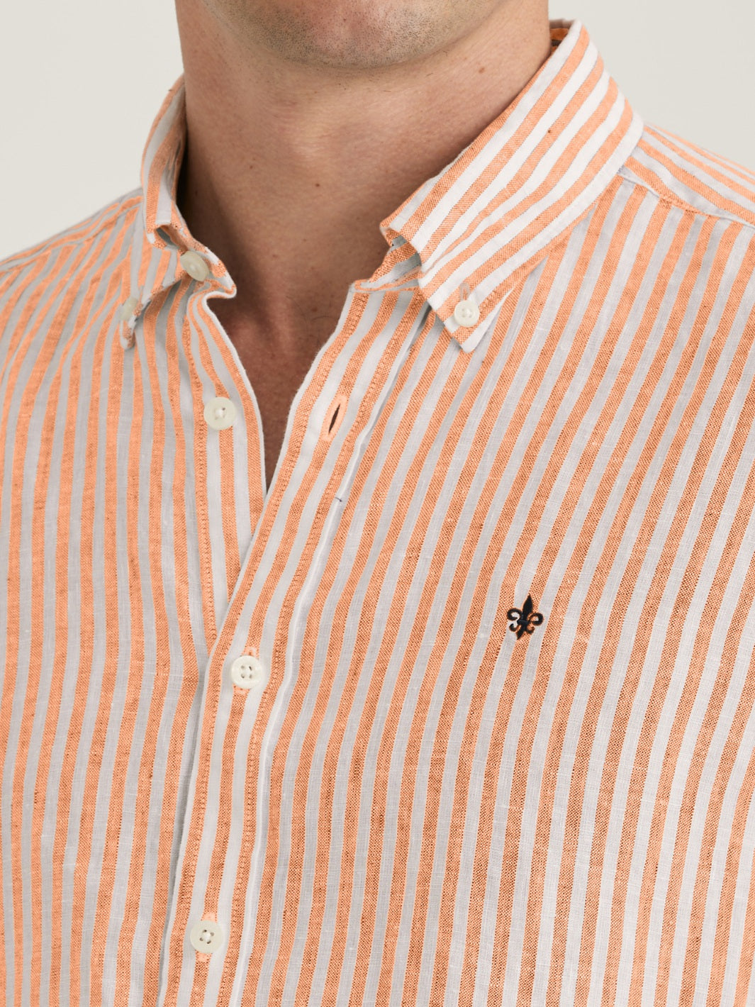 DOUGLAS LINEN STRIPE SHIRT