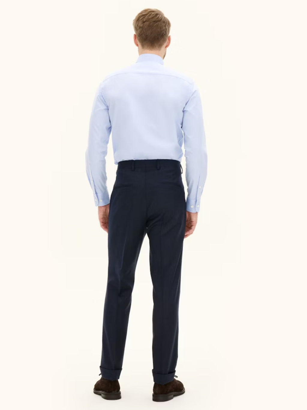 SLIM FIT FLANNEL SUIT PANTS