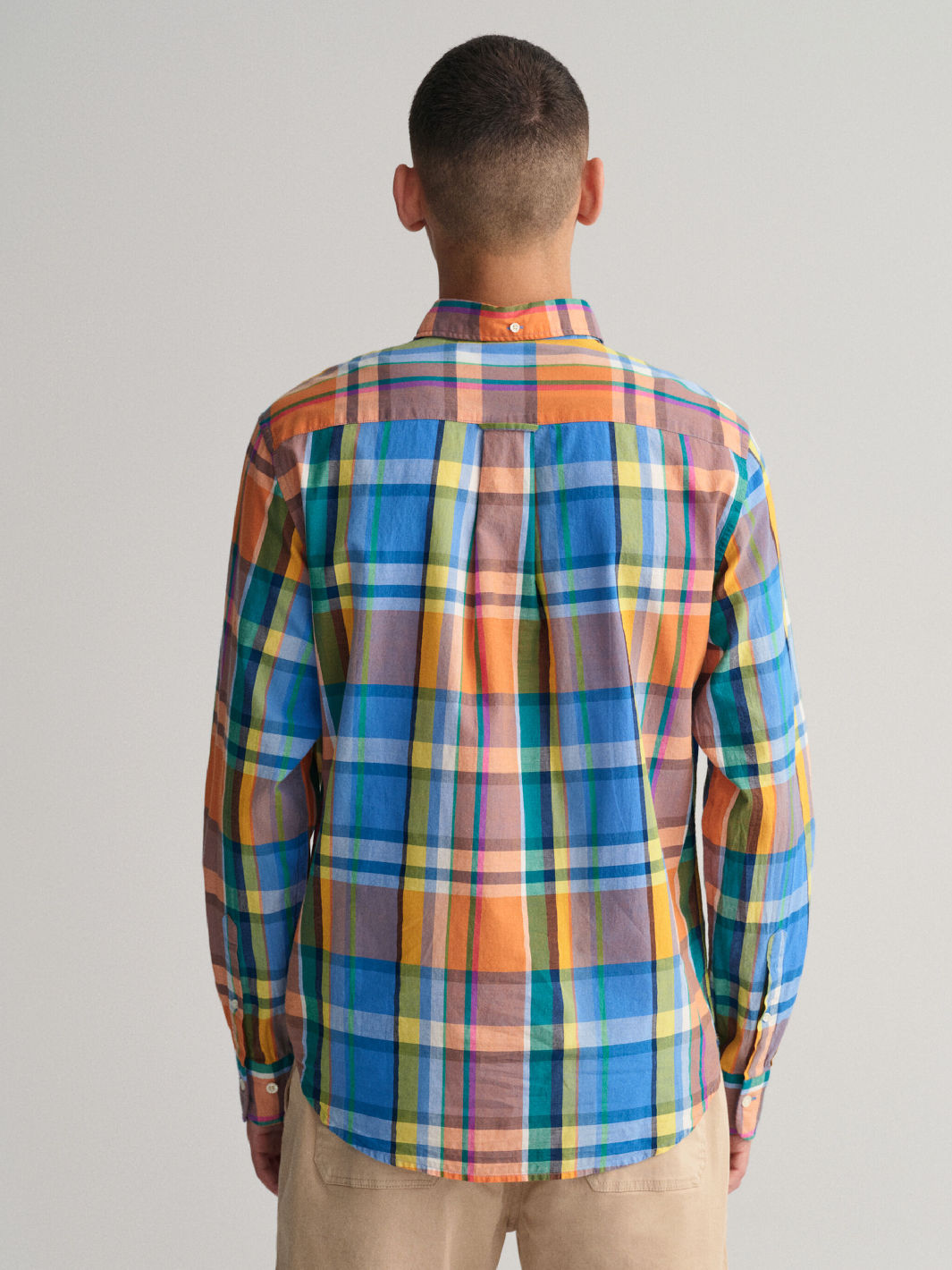 REGUALAR FIT COLORFUL MADRAS SHIRT