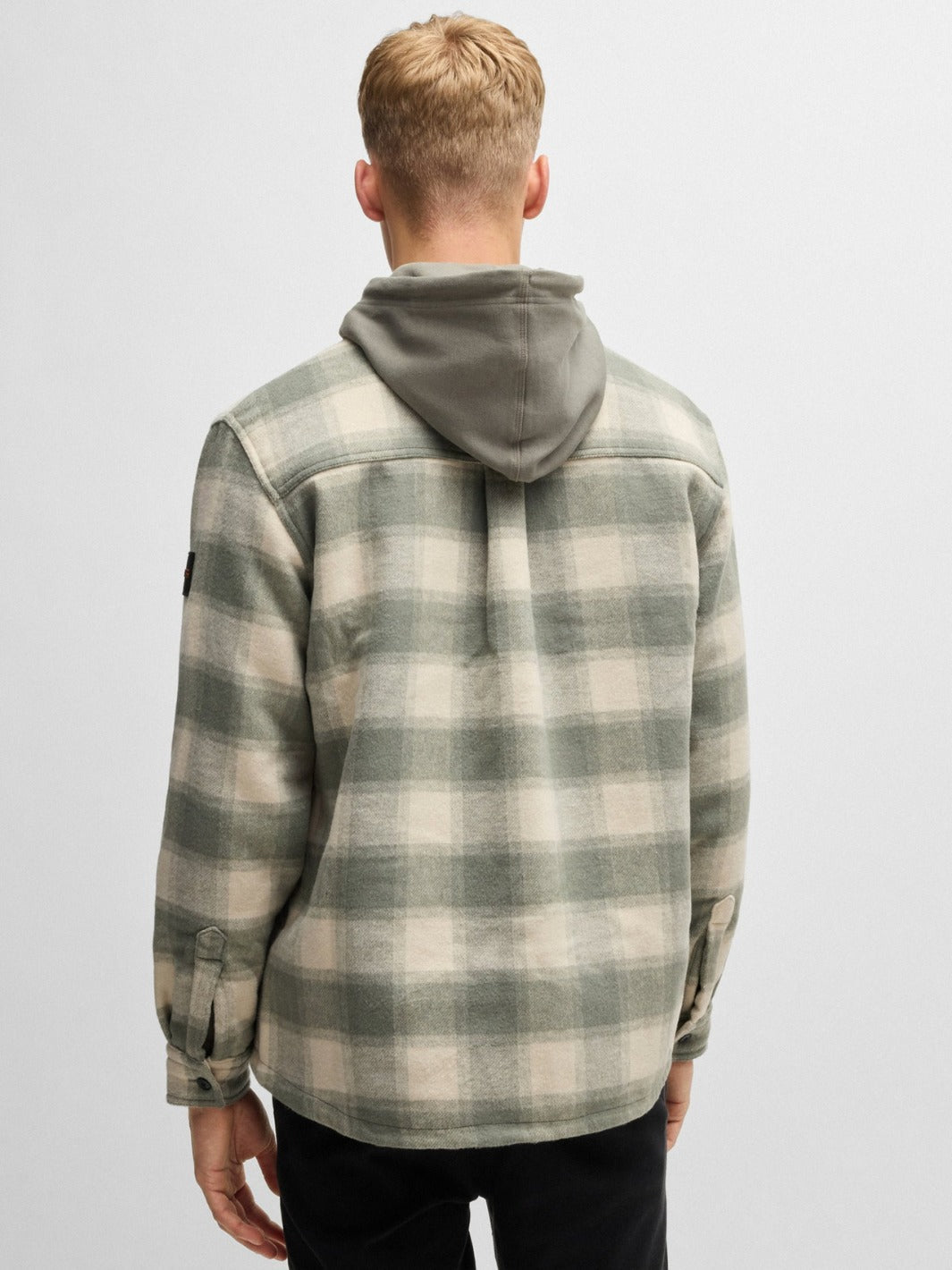 OVERSIZED OVERSHIRT IN CHECKED TWEED