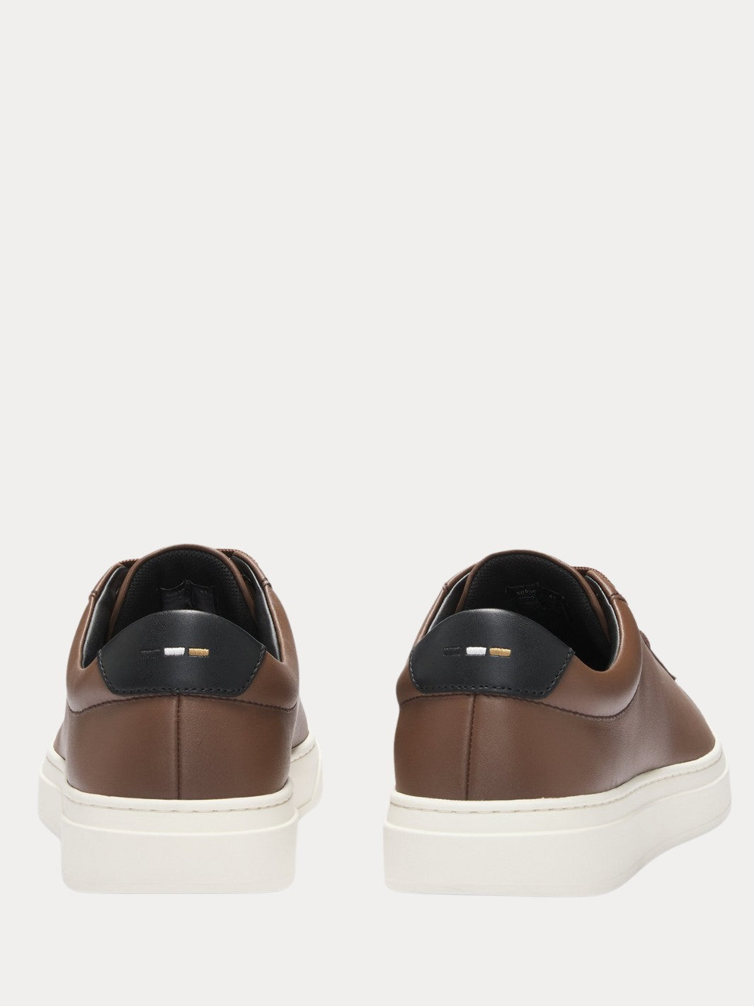 LACE-UP LEATHER TRAINERS