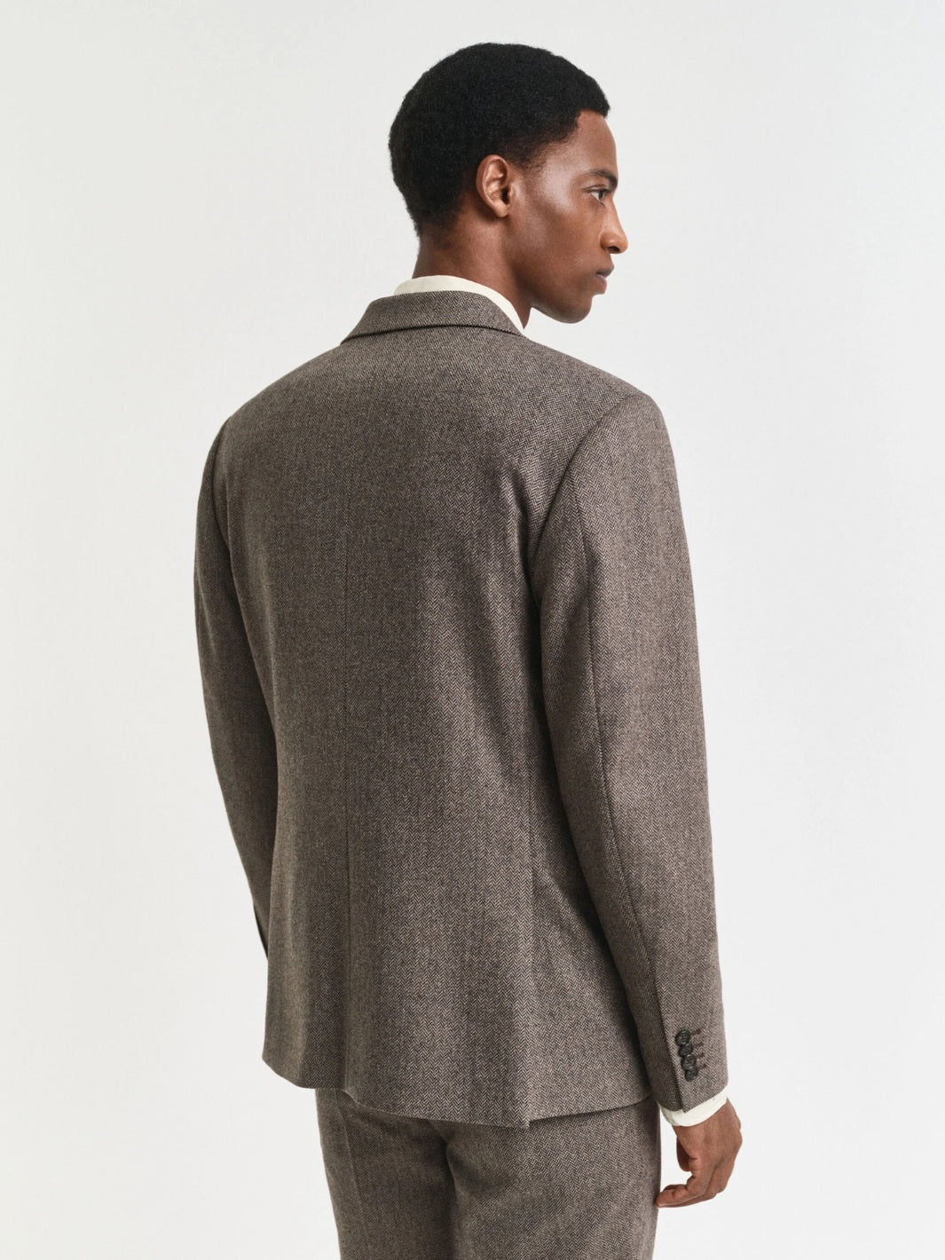 FLANNEL H.BONE SUIT JACKET