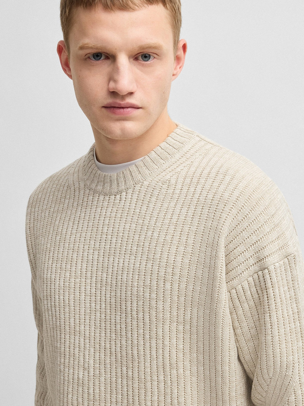 KESCA RELAXED COT-LIN SWEATER