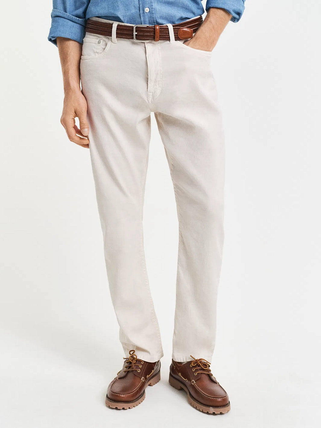 COTTON LINEN JEANS