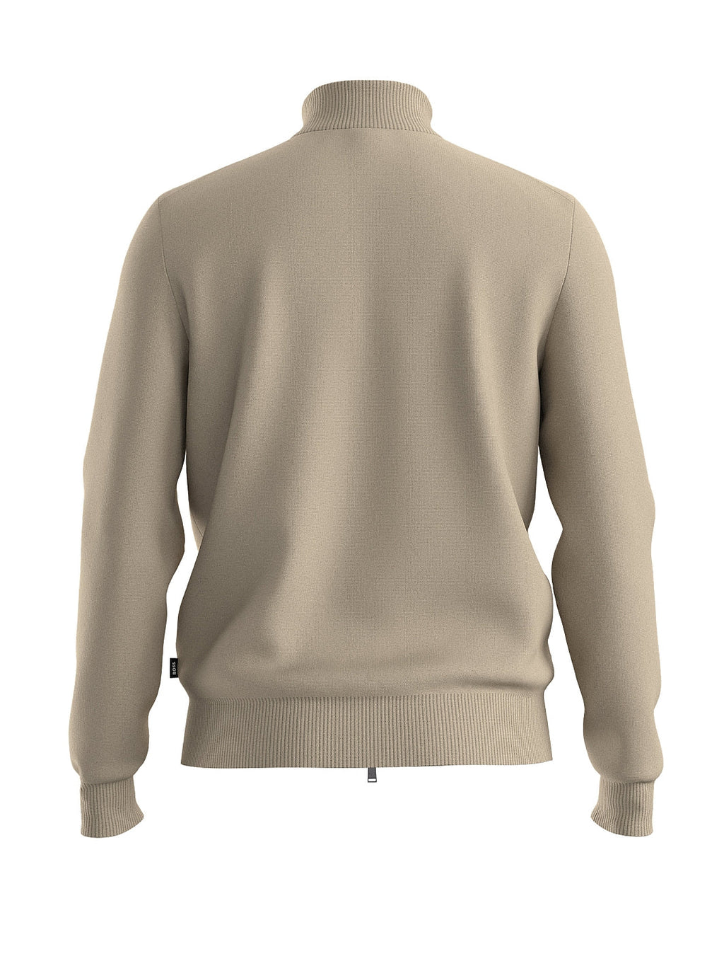 KNITTED ZIP-UP CARDIGAN COTTON