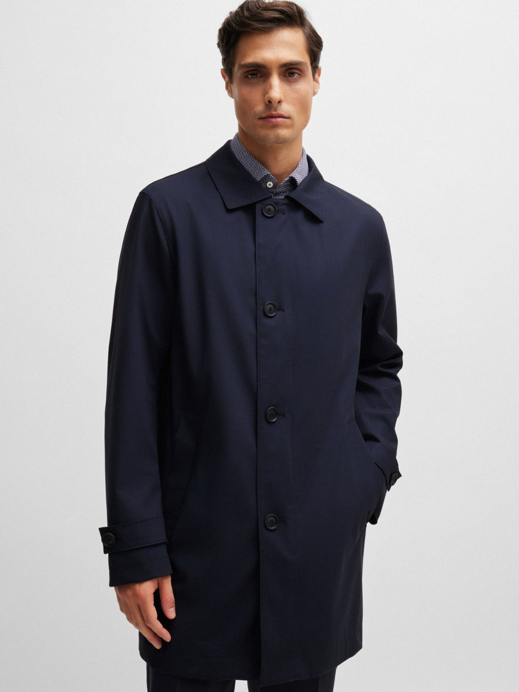 WATERPROOF COAT BLENDED WITH WOOL