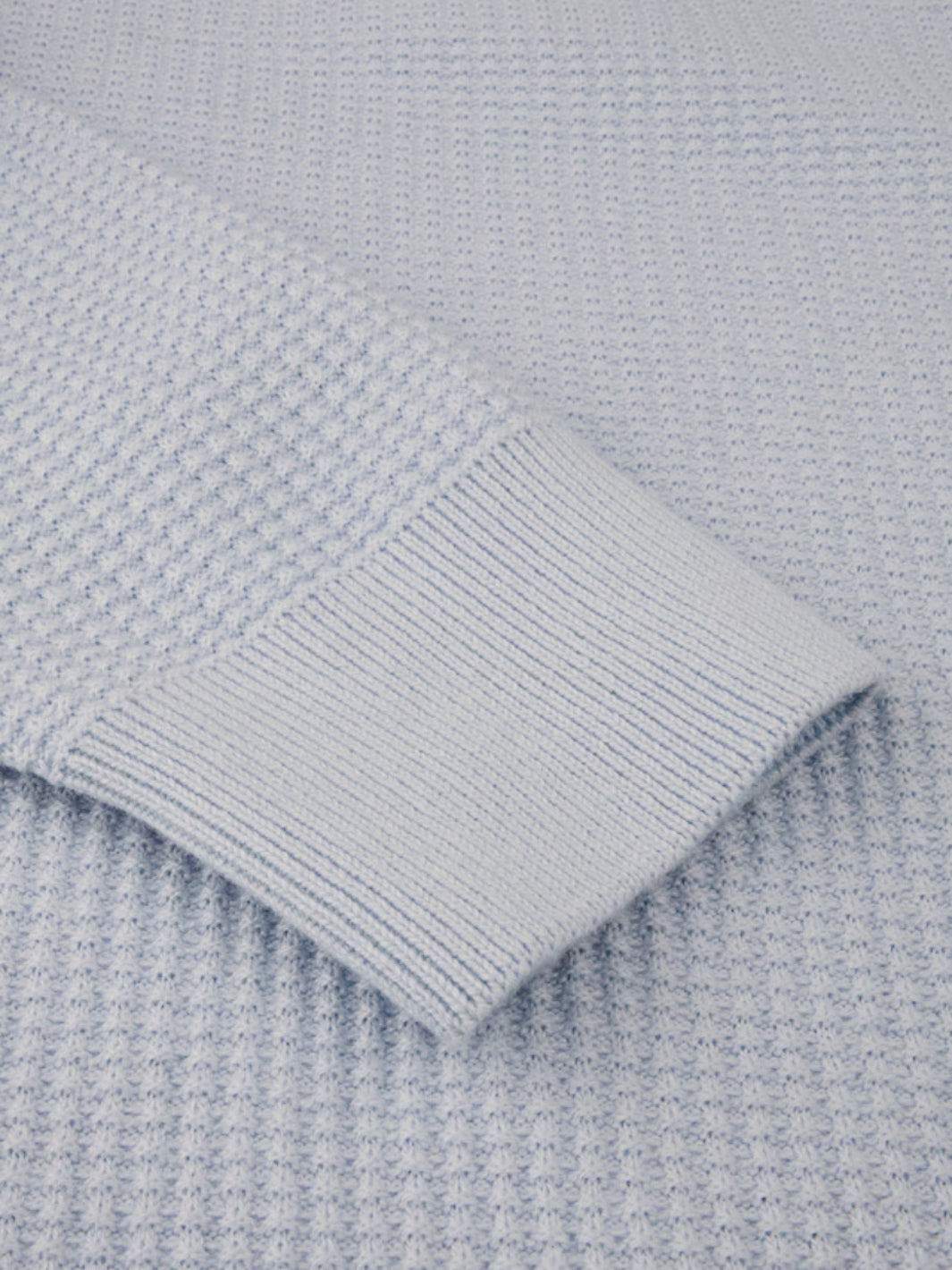 TEXTURED HALF-ZIP SWEATER