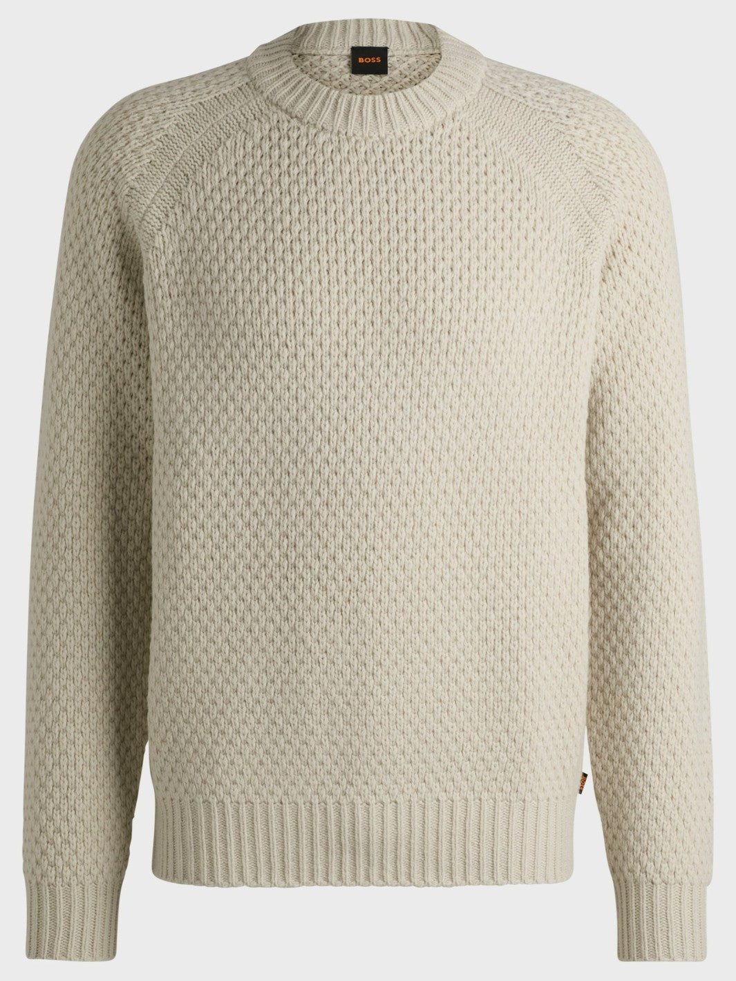 RELAXED-FIT STRUCTURED WOOL SWEATER