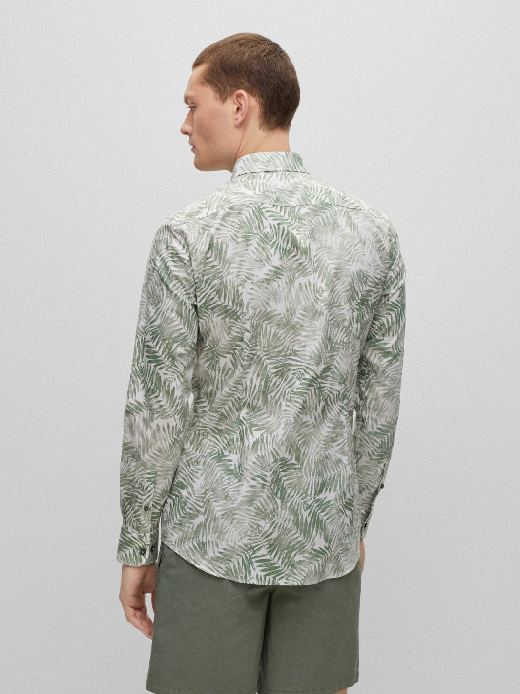 HANK-KENT SLIM FIT BATIK-PRINT SKJORTE