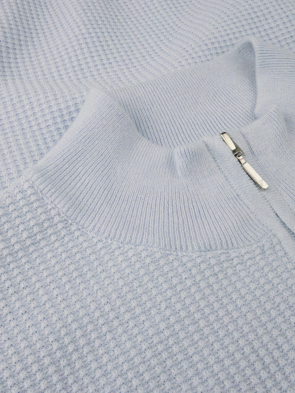 TEXTURED HALF-ZIP SWEATER