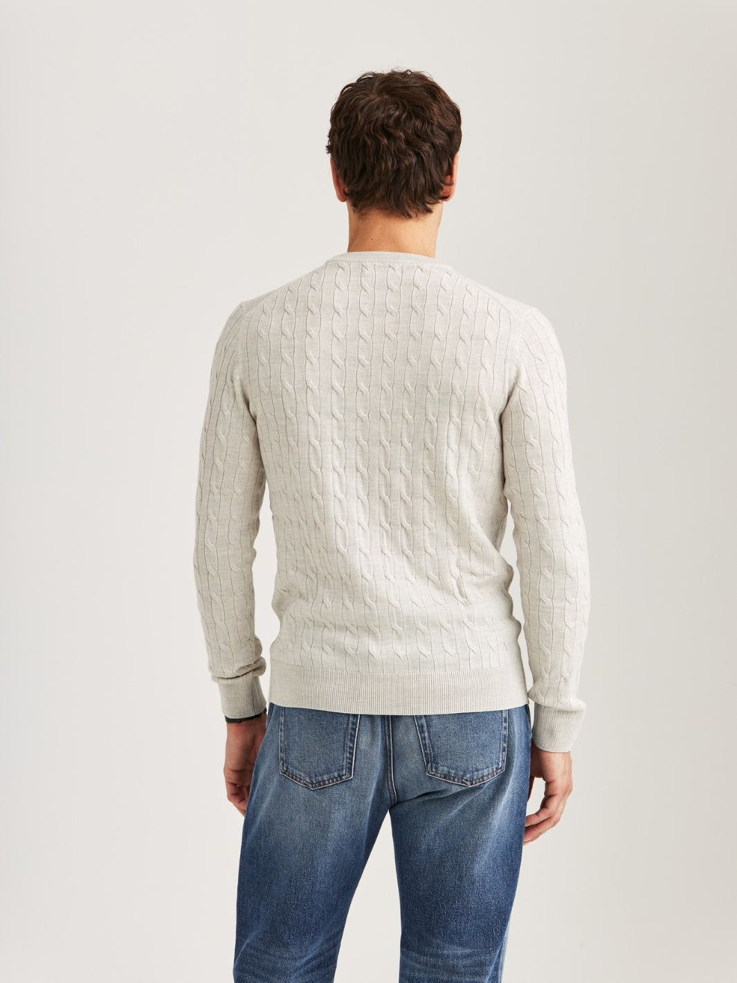 MERINO CABLE O-NECK