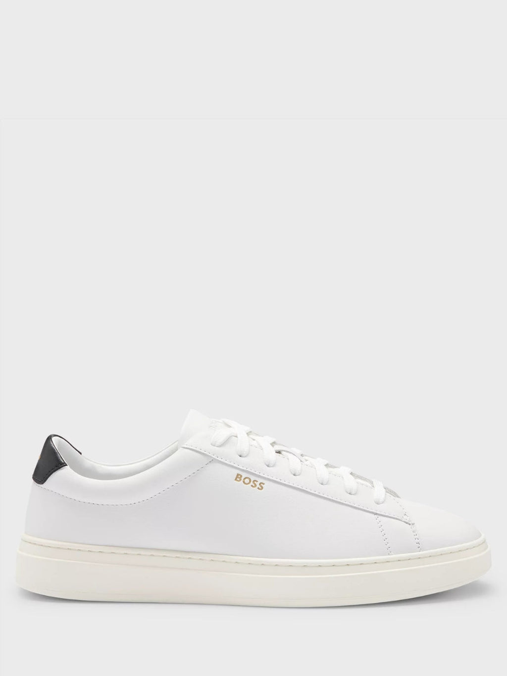 LACE-UP LEATHER TRAINERS