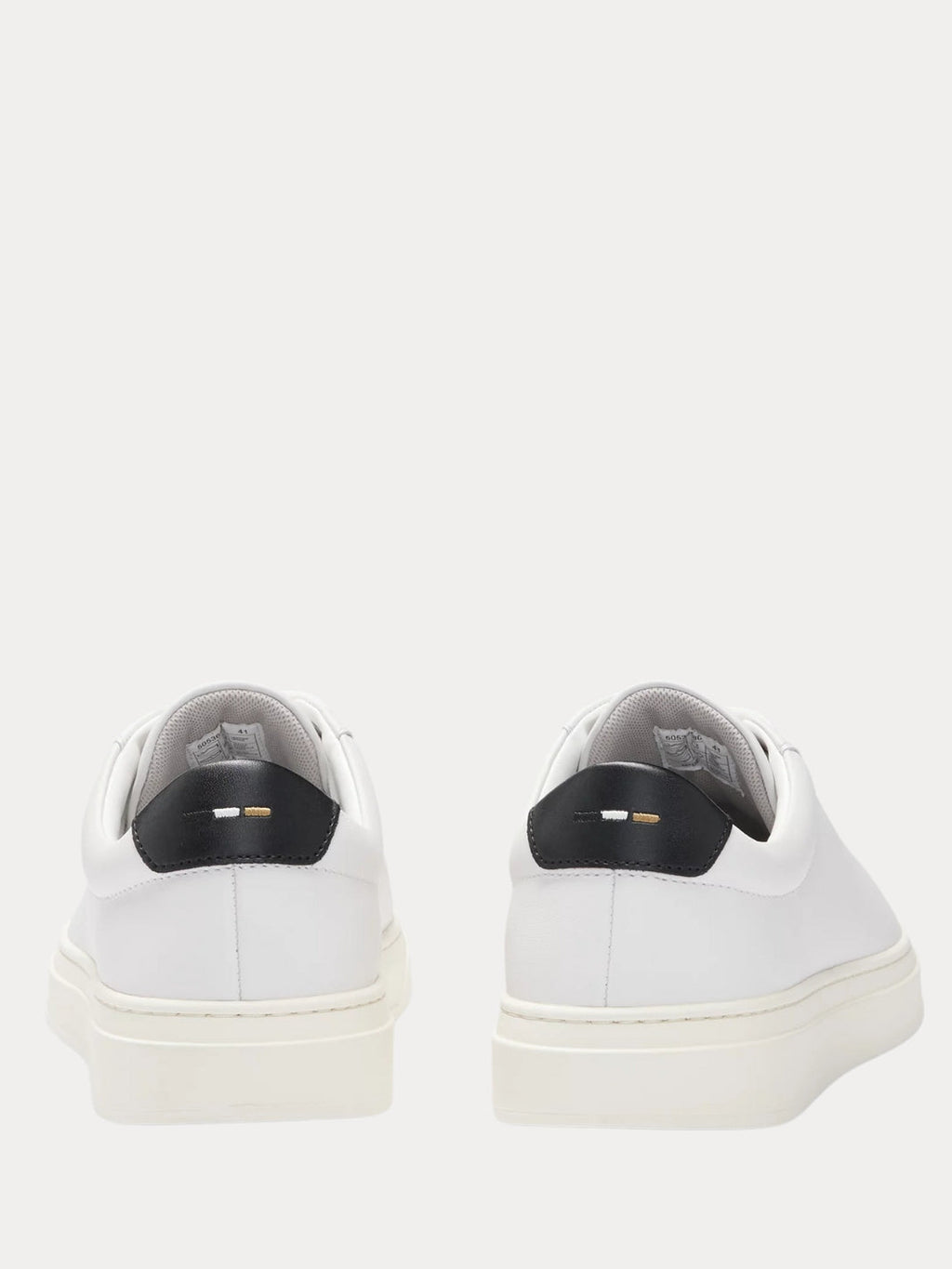 LACE-UP LEATHER TRAINERS