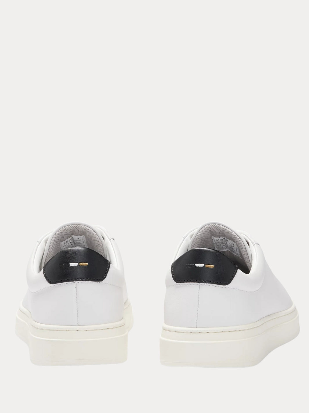 LACE-UP LEATHER TRAINERS