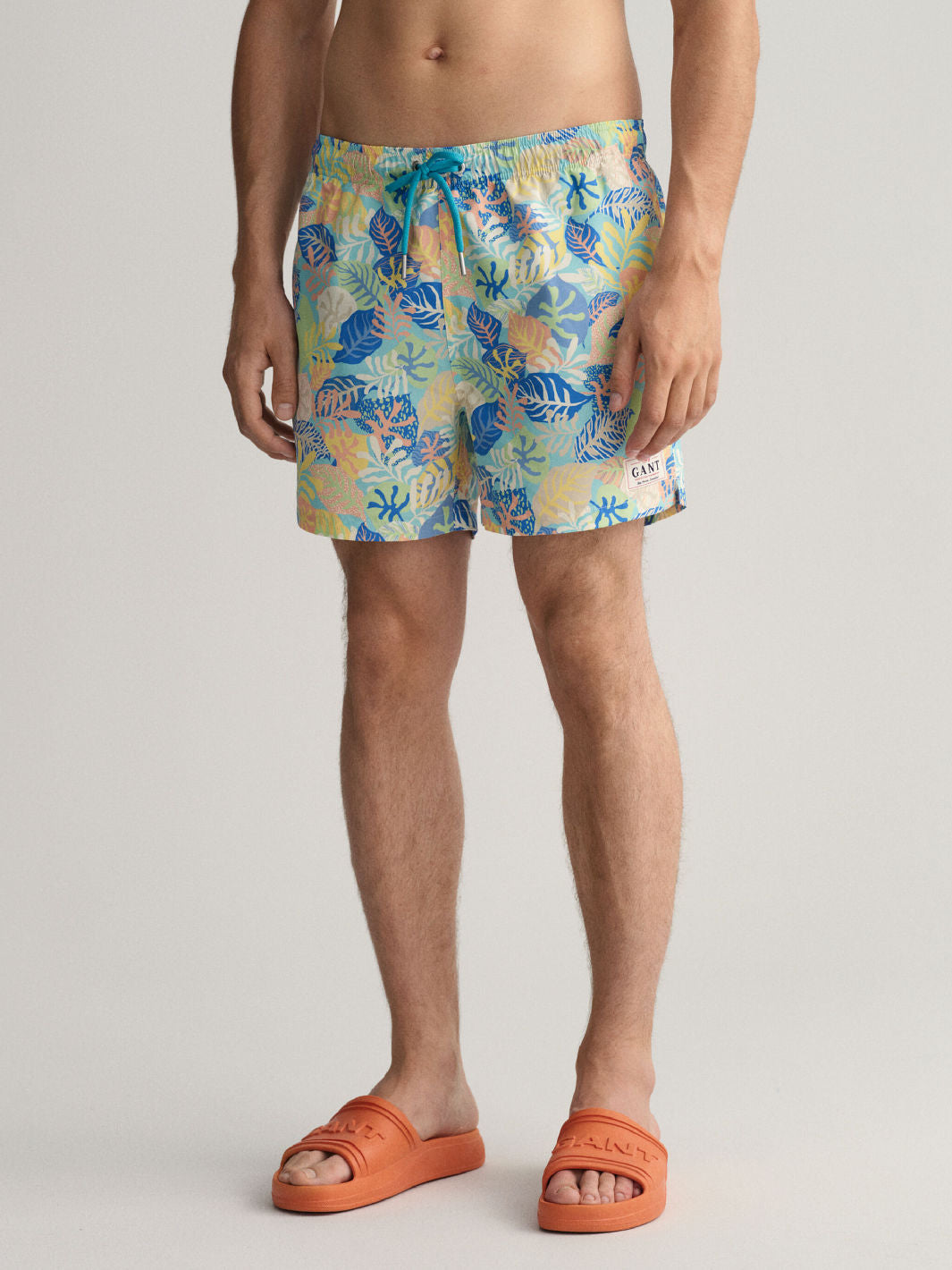 TROPICAL PRINT SWIM SHORTS