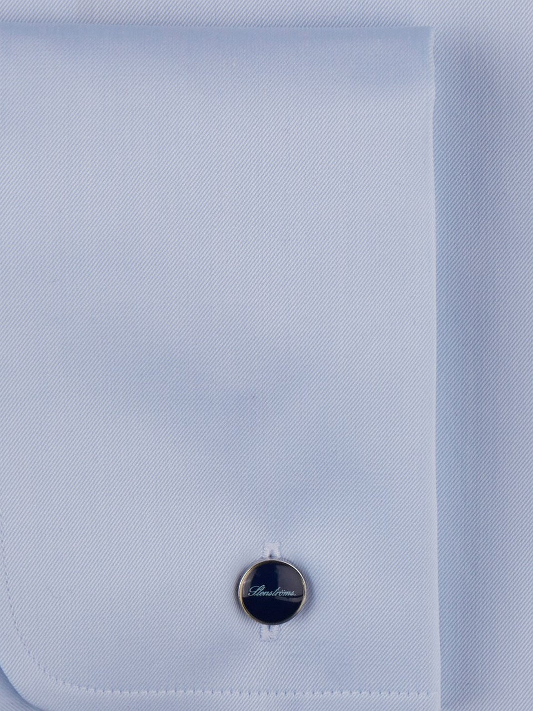 SLIMLINE BLUE TWILL SHIRT FRENCH CUFFS
