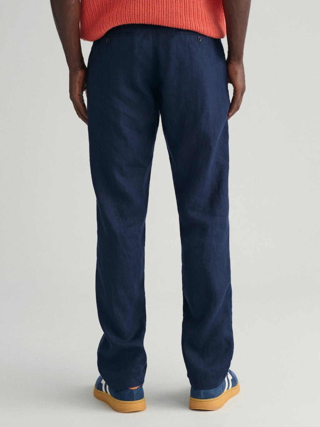 RELAXED FIT LINEN DRAWSTRING PANTS