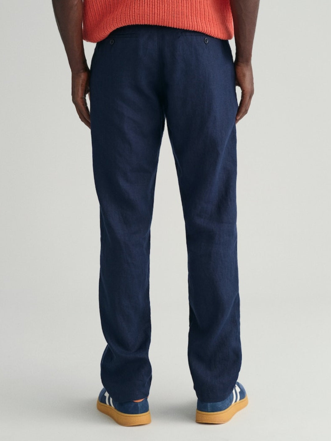 RELAXED FIT LINEN DRAWSTRING PANTS