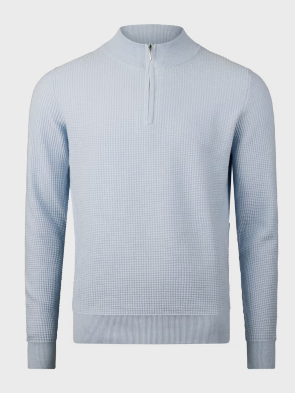 TEXTURED HALF-ZIP SWEATER