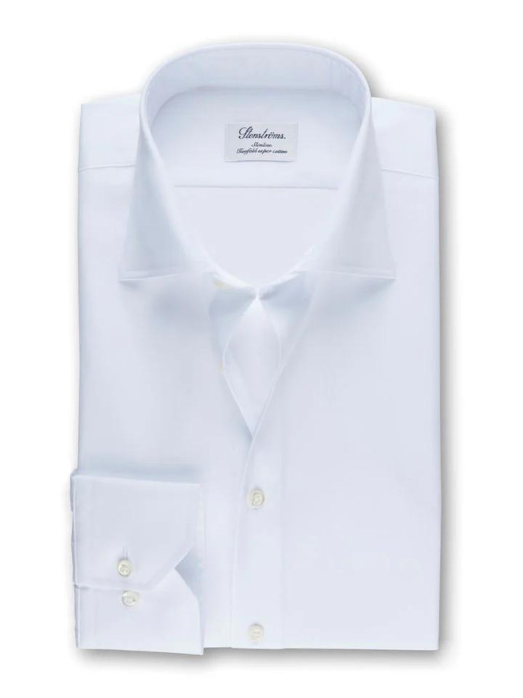 SLIMLINE WHITE TWILL SKJORTE