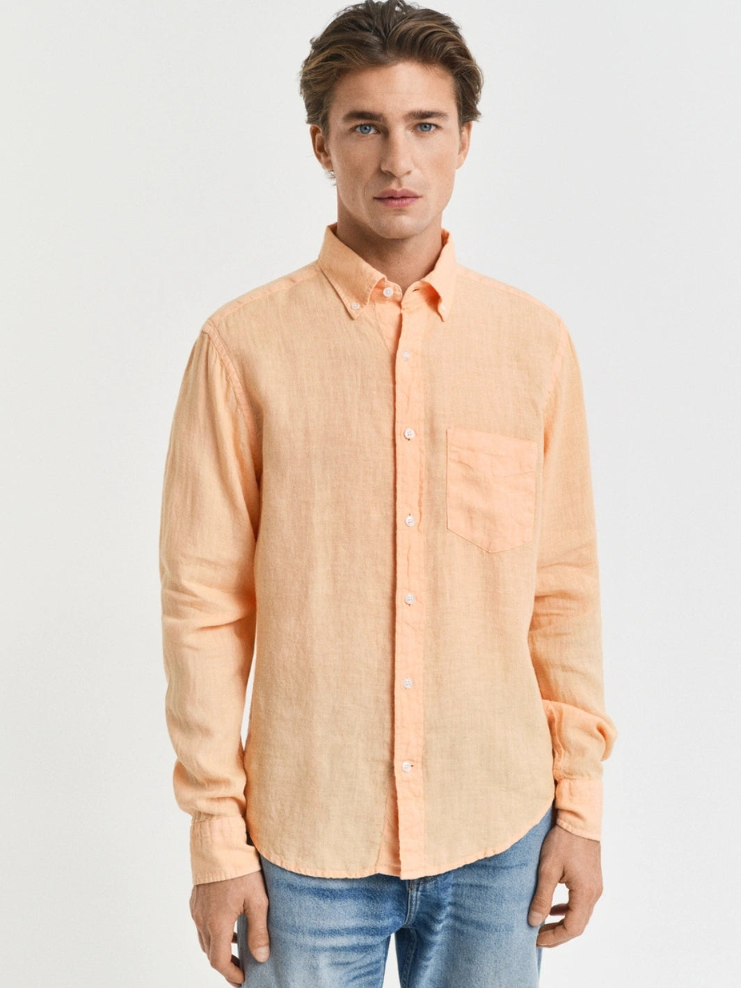 REGULAR FIT LINEN SHIRT