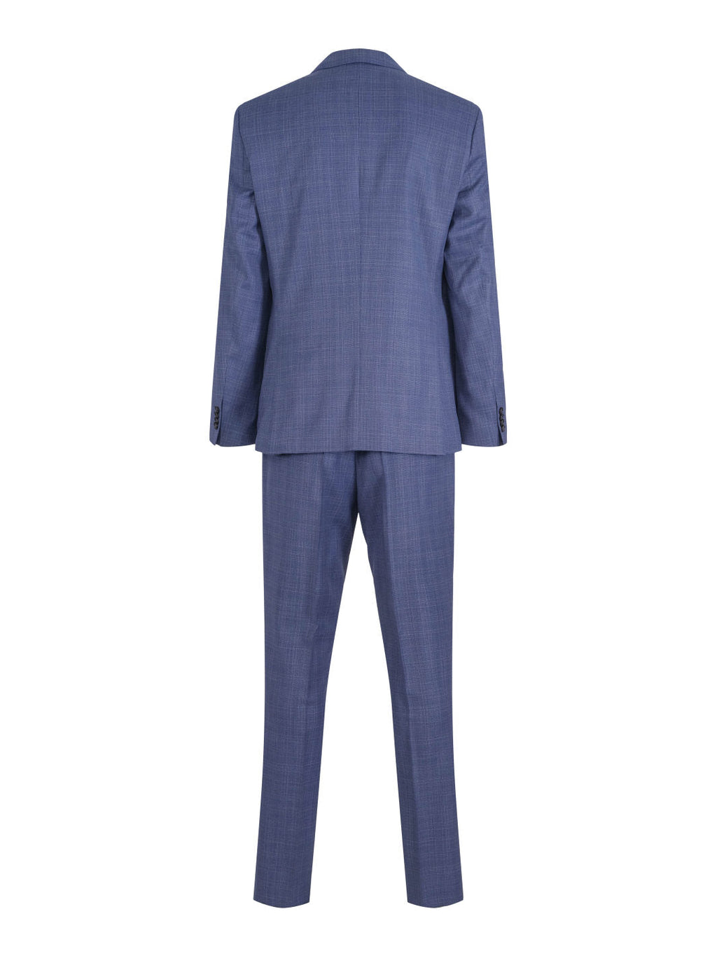 SLIM-FIT SUIT IN CHECKED VIRGIN WOOL SERGE