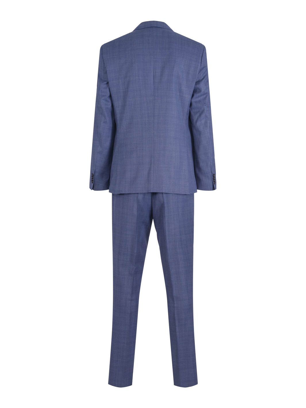 SLIM-FIT SUIT IN CHECKED VIRGIN WOOL SERGE