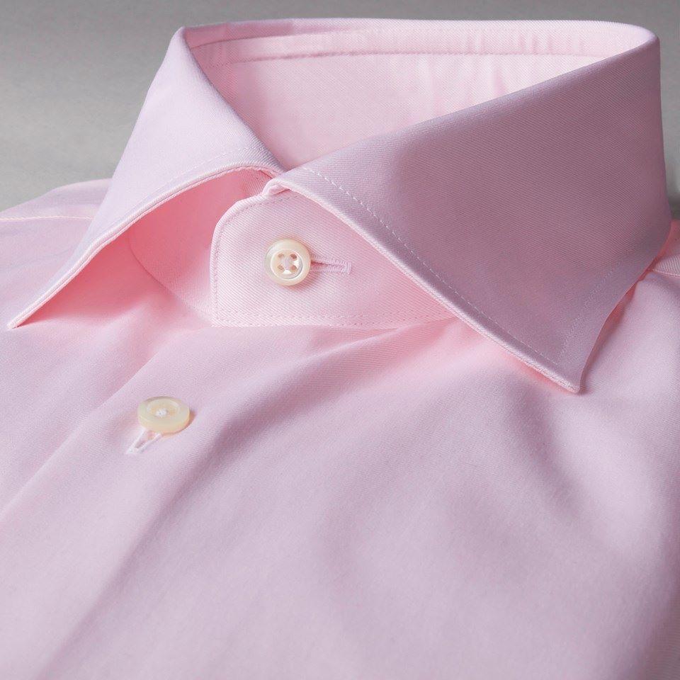 SLIMLINE PINK TWILL SKJORTE