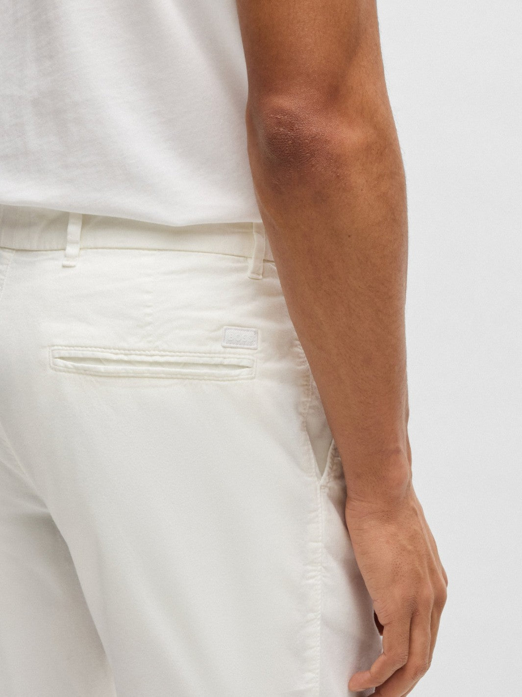SLIM STRETCH-COTTON SHORTS