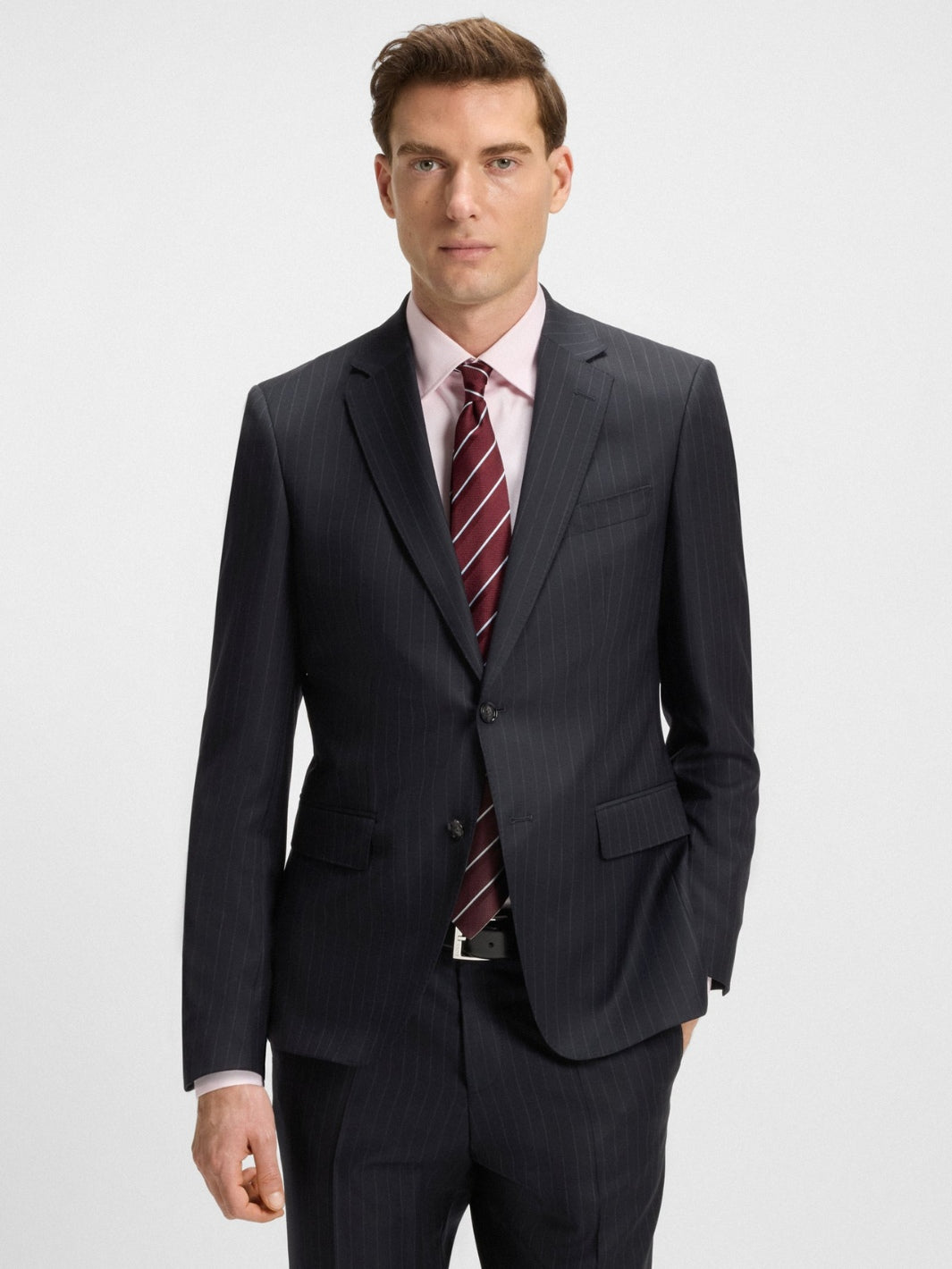 SLIM FIT STRIPED SUIT