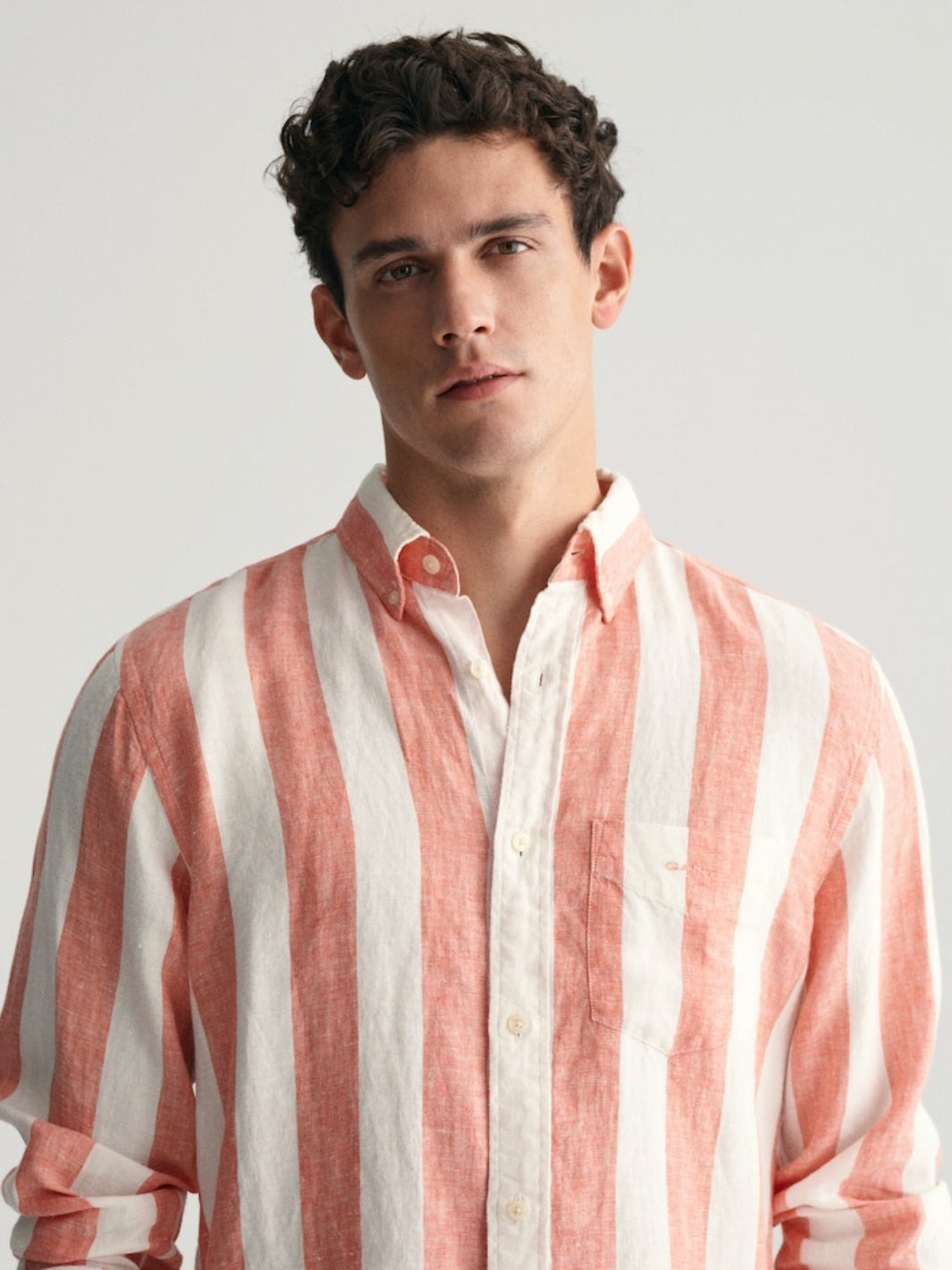 BOLD STRIPE LINEN SHIRT