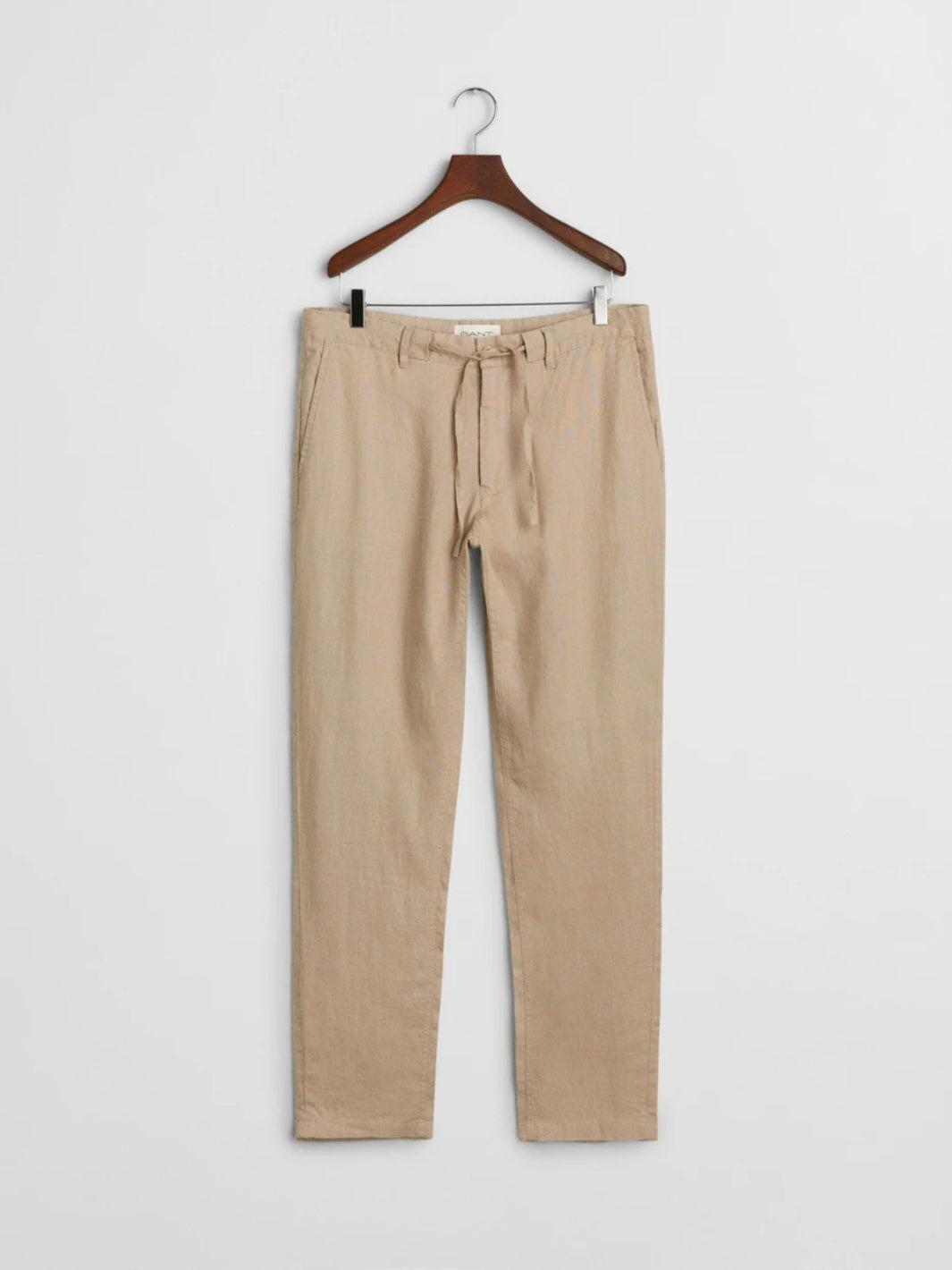 RELAXED FIT LINEN DRAWSTRING PANTS