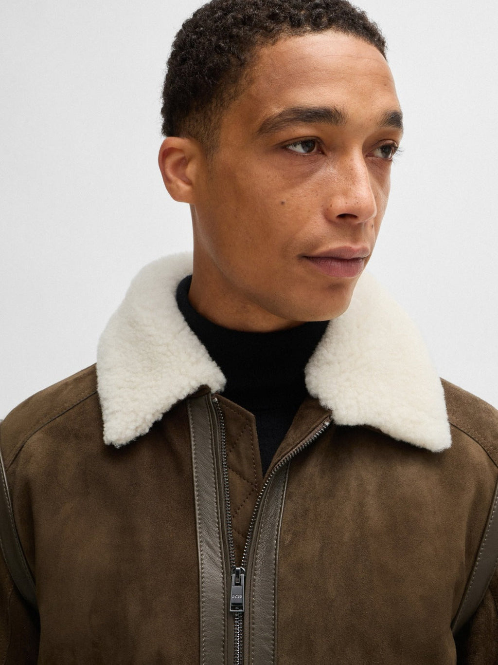 REGULAR-FIT SUEDE JACKET