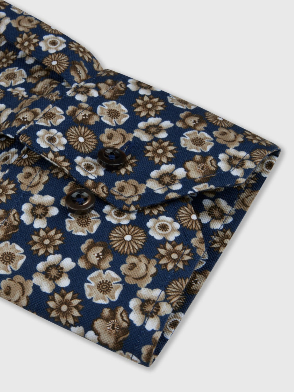 FITTED BODY FLORAL OXFORD SHIRT