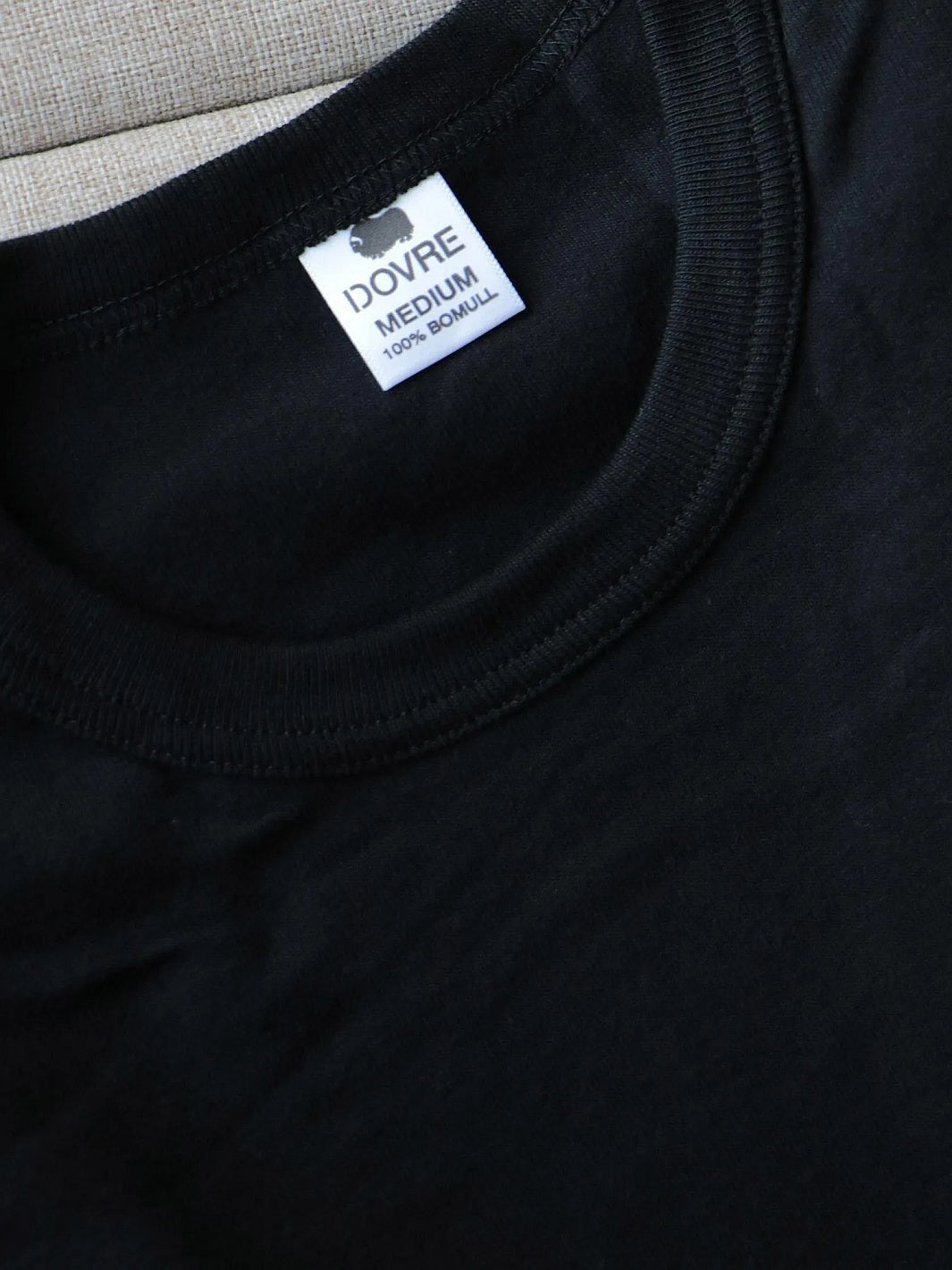 LANGERMET T-SKJORTE RIB, ØKOLOGISK BOMULL