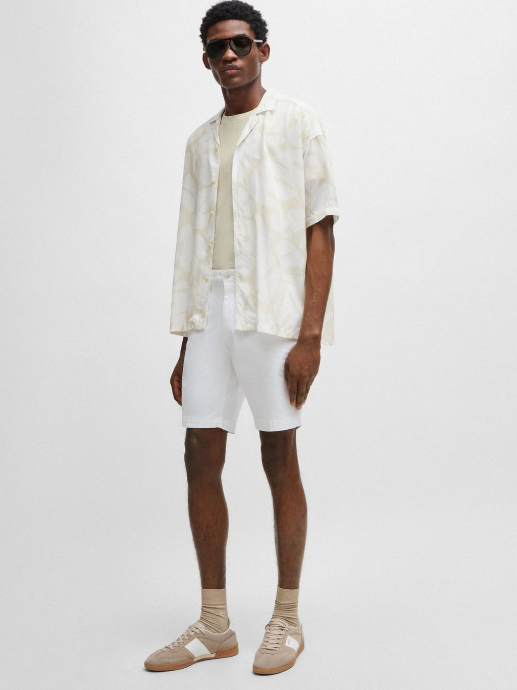 SLIM-FIT STRETCH-COTTON SHORTS