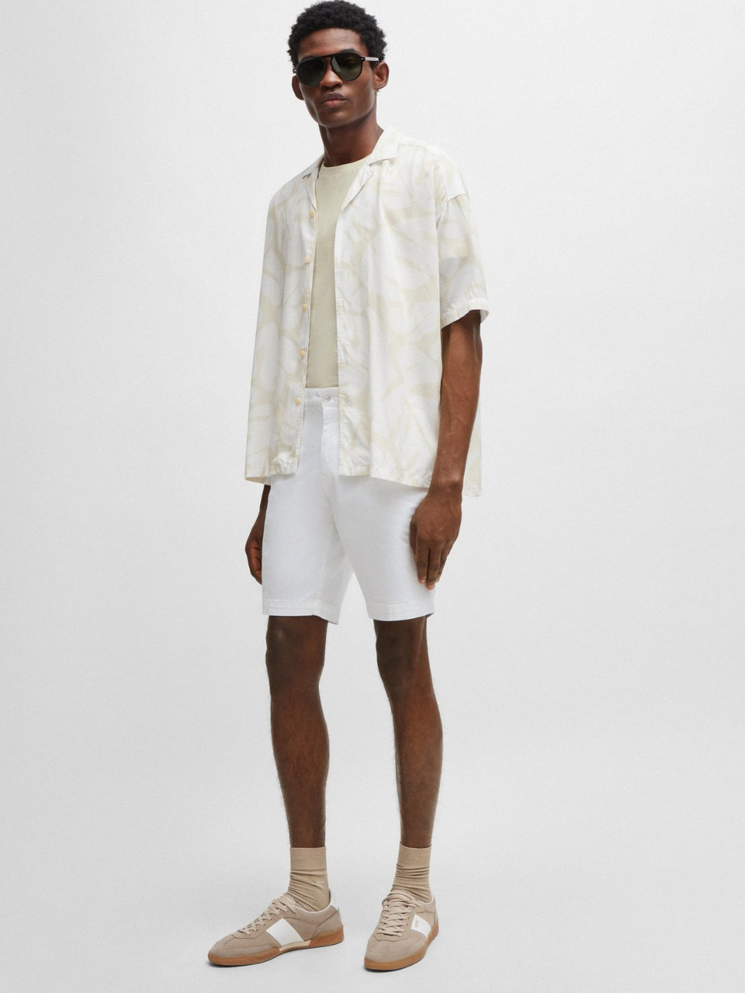 SLIM-FIT STRETCH-COTTON SHORTS