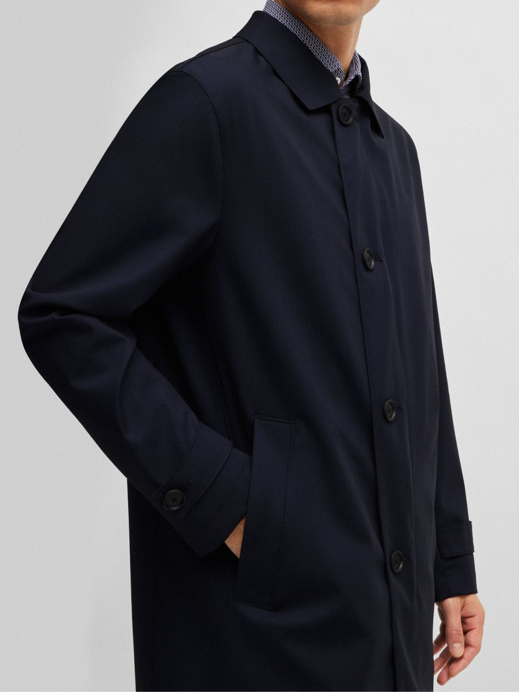 WATERPROOF COAT BLENDED WITH WOOL